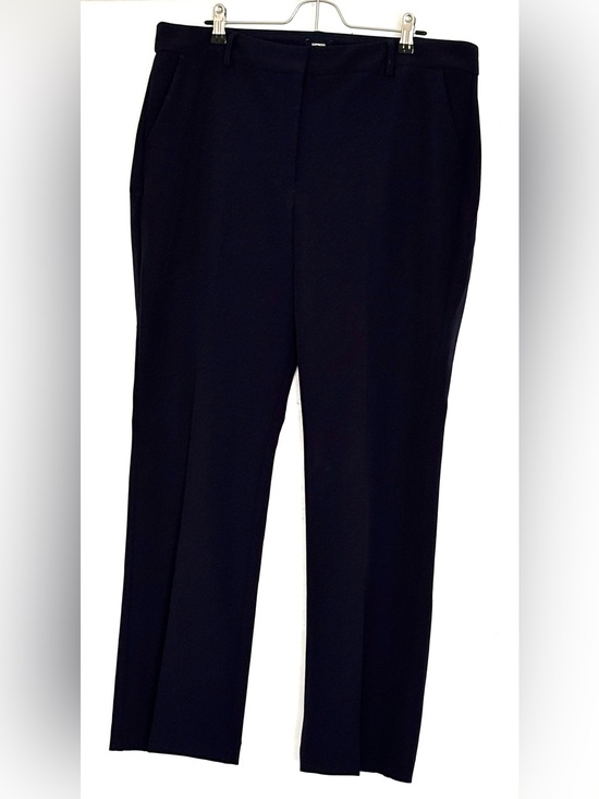 Express Pants - Express Editor Mid Rise Bootcut Dress Pants Navy Size 14 Short